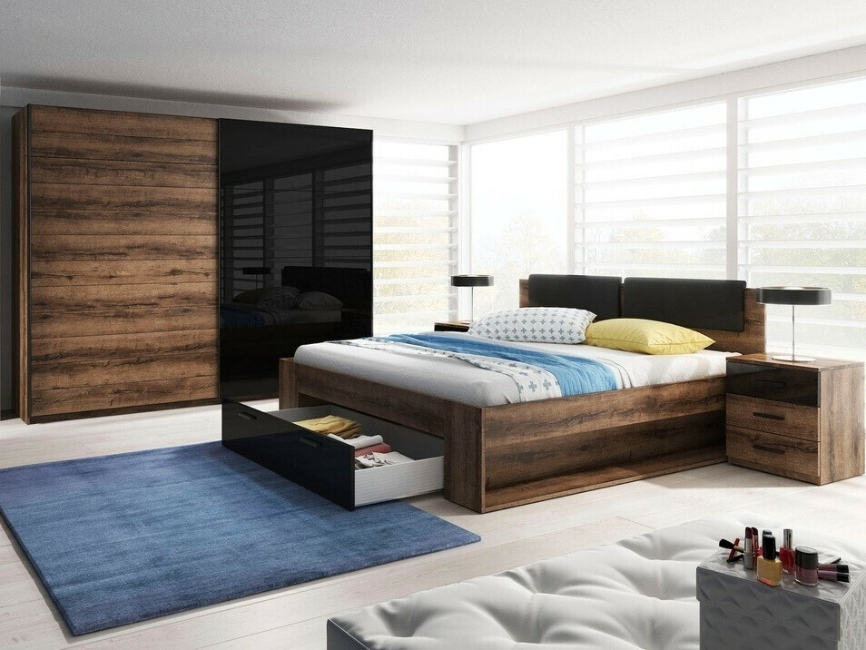 Ágy Levruvu 111 (Monastery tölgy + Fekete)