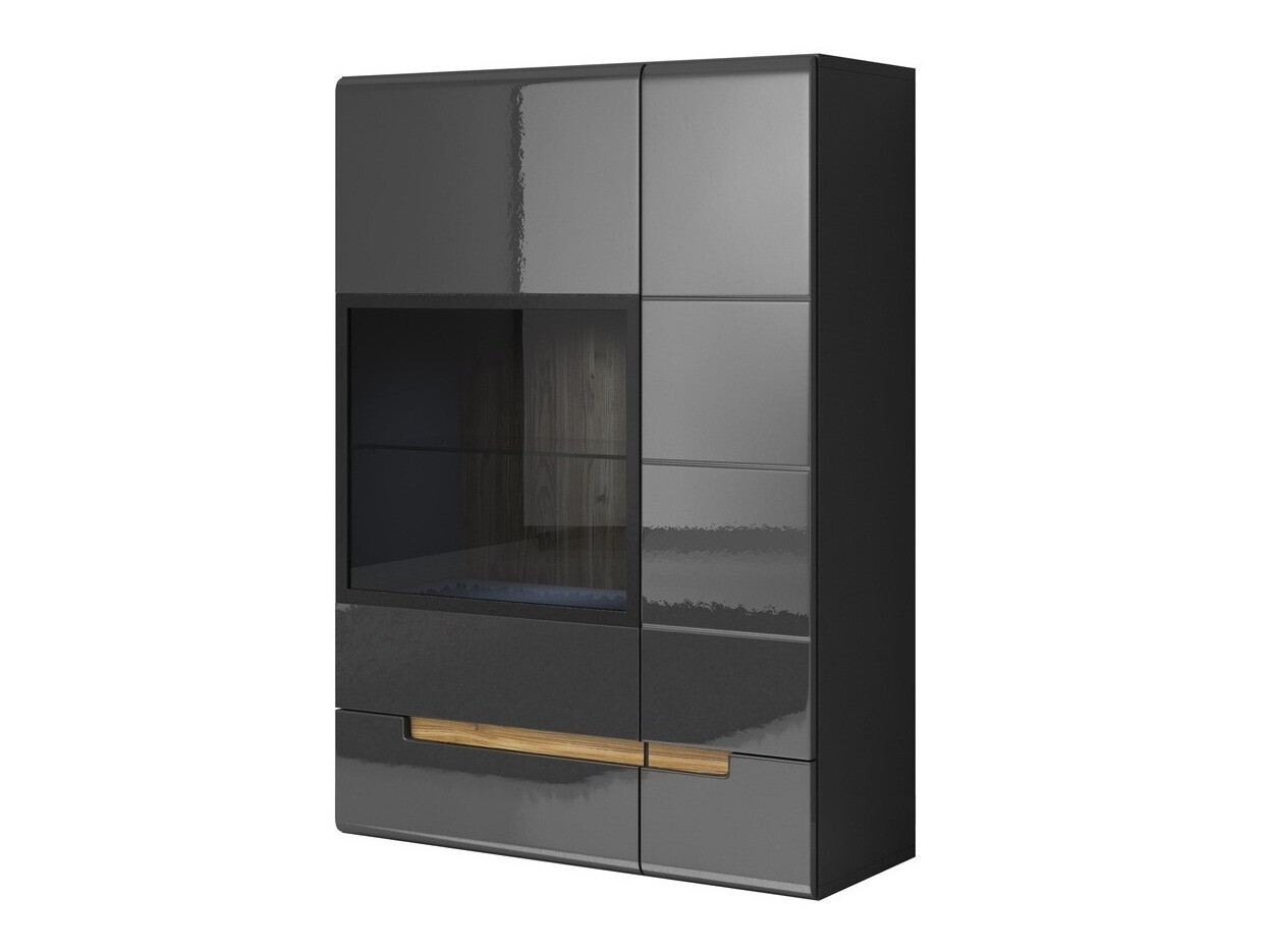 Fali szekrény Austin D102 (Antracit + Gloss antracit)