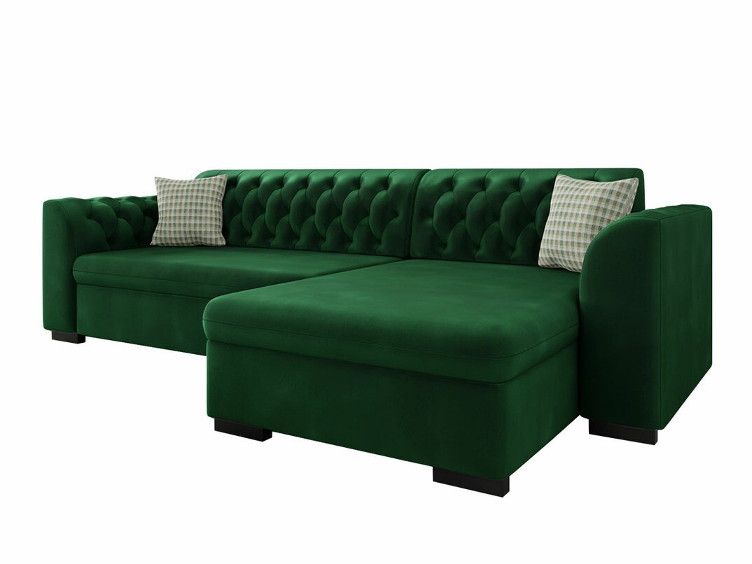 Chesterfield sarokkanapé Comfivo 252 (Magic Velvet 2225 + Senegal 823)