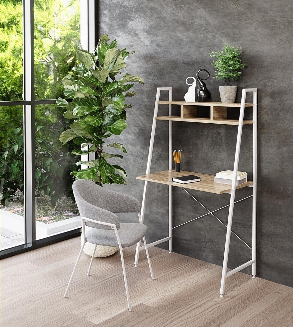 Íróasztal Houston 1889 (Sonoma tölgy + Fehér)