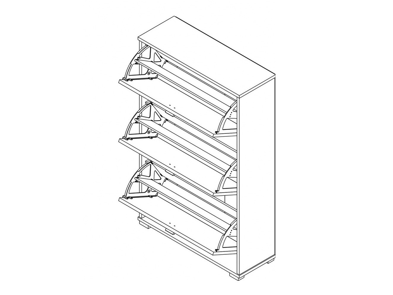 Cipőtároló Fenmora 102 (Fehér)