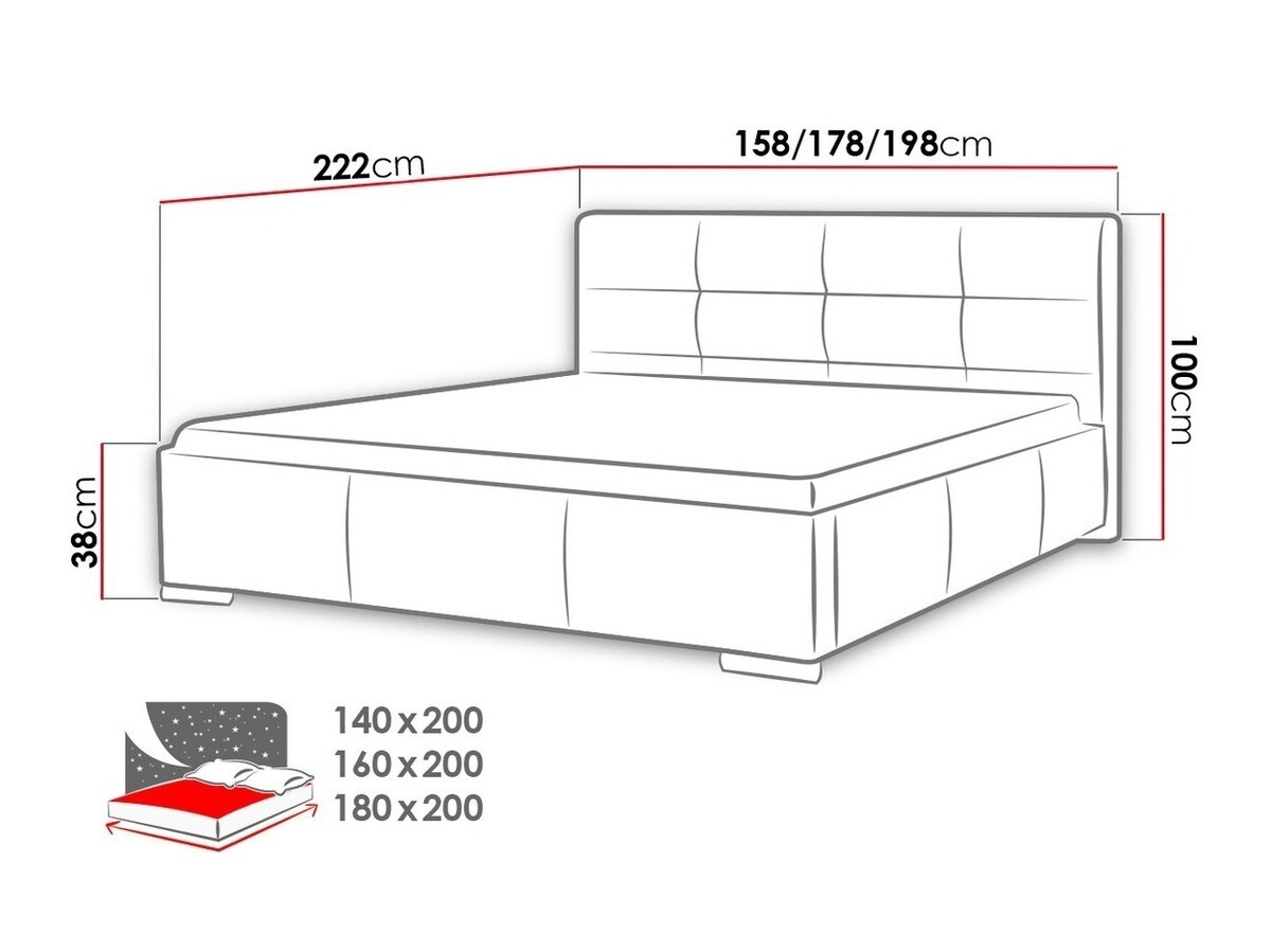 Ágy Baltimore 108 (Soft 011)