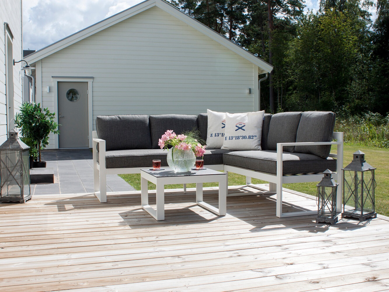 Kerti bútor Dallas 773 (Fehér + Szürke)