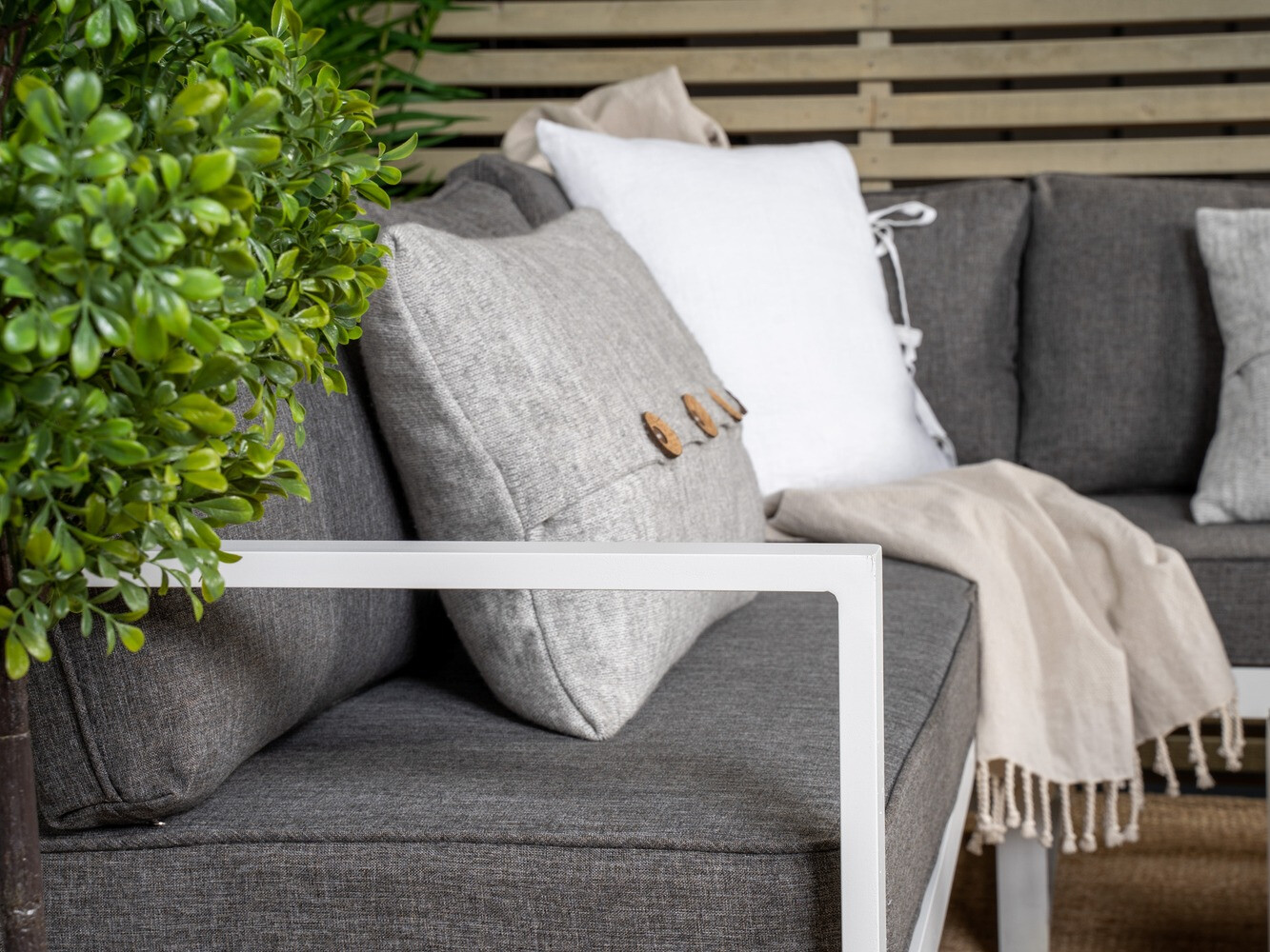 Kerti bútor Dallas 773 (Fehér + Szürke)