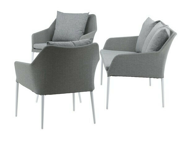 Kerti bútor Dallas 3116 (Világosszürke + Fehér)