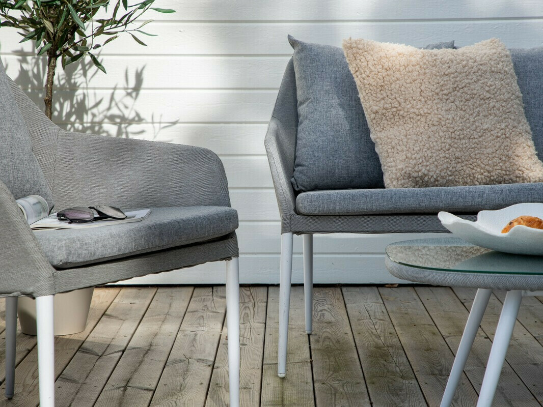 Kerti bútor Dallas 3116 (Világosszürke + Fehér)