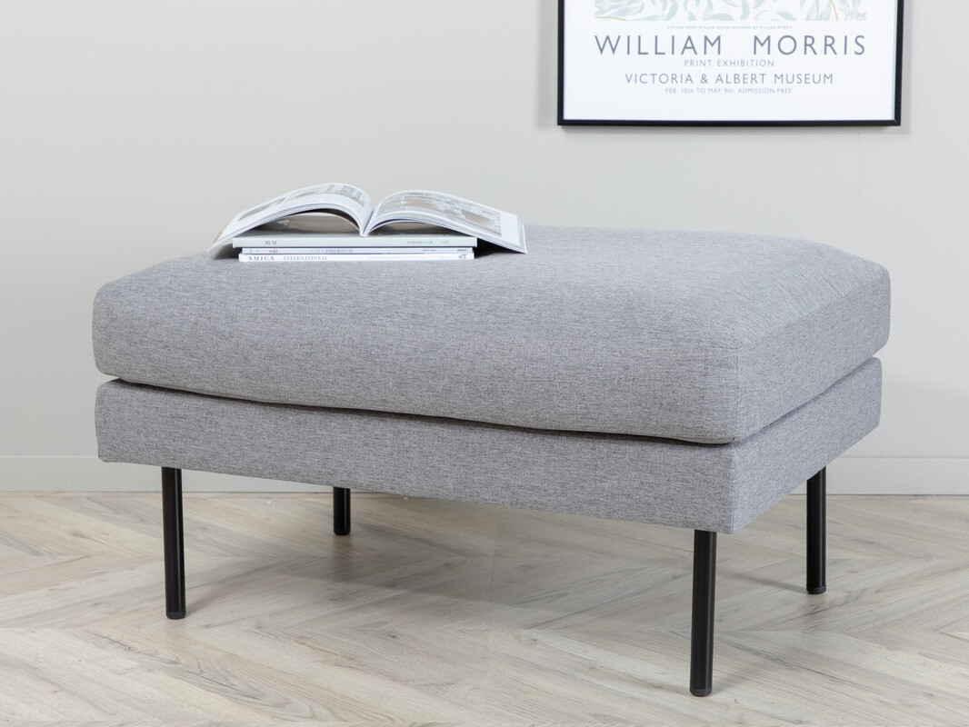 Kárpitozott pad Fercame 104 (Szürke + Fekete)