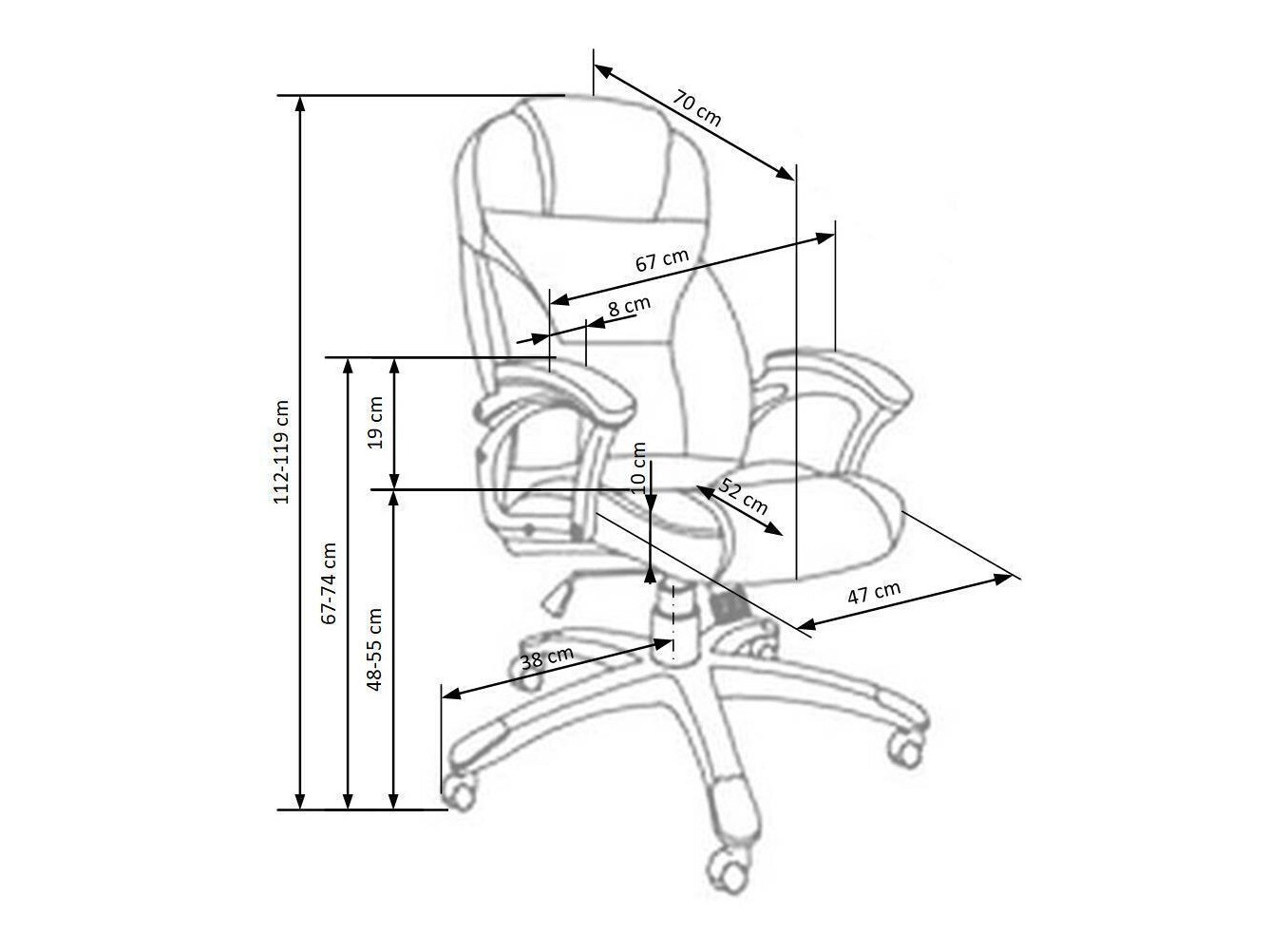 Irodai szék Houston 189 (Világosbarna)