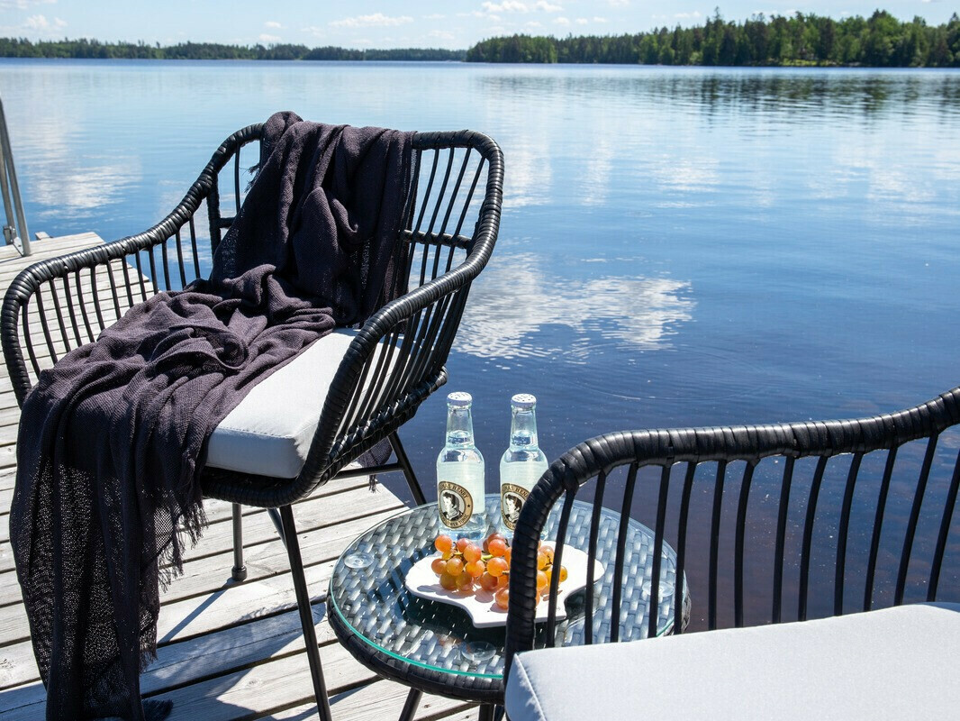 Erkélybútor-készlet Dallas 3117 (Fekete)