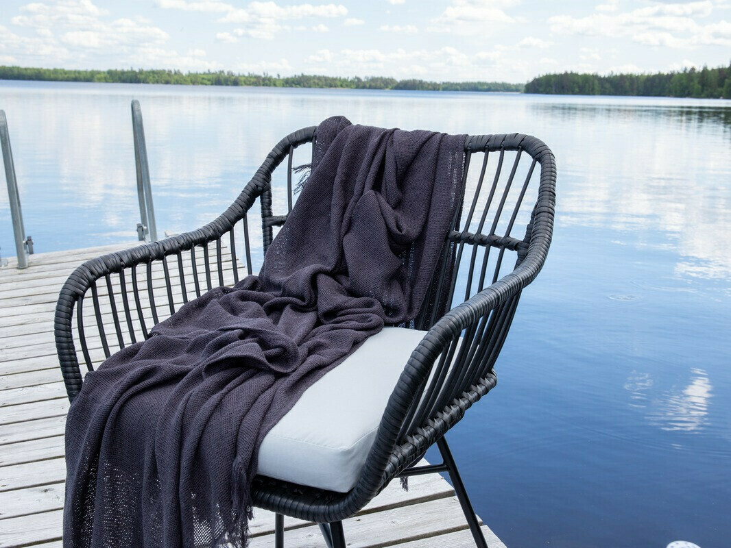 Erkélybútor-készlet Dallas 3117 (Fekete)