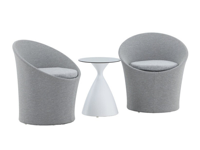 Erkélybútor-készlet Dallas 3118 (Fehér + Fekete)