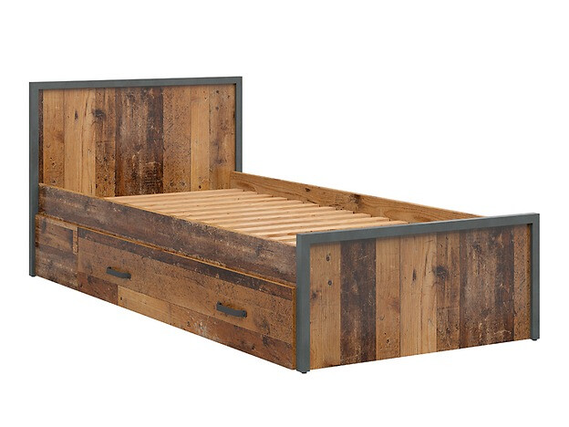 Ágyneműtartó Belsera 105 (Barna + Matera szürke)