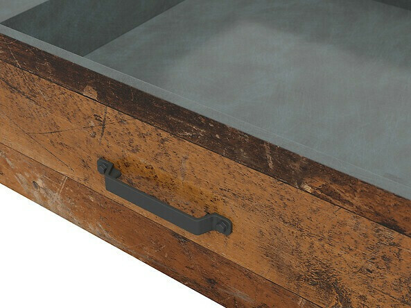 Ágyneműtartó Belsera 105 (Barna + Matera szürke)