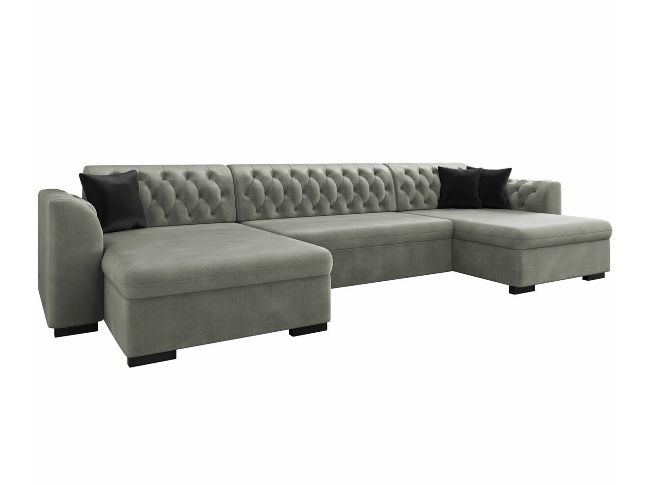 Chesterfield sarokkanapé Comfivo 255 (Magic Velvet 2217 + Magic Velvet 2219)