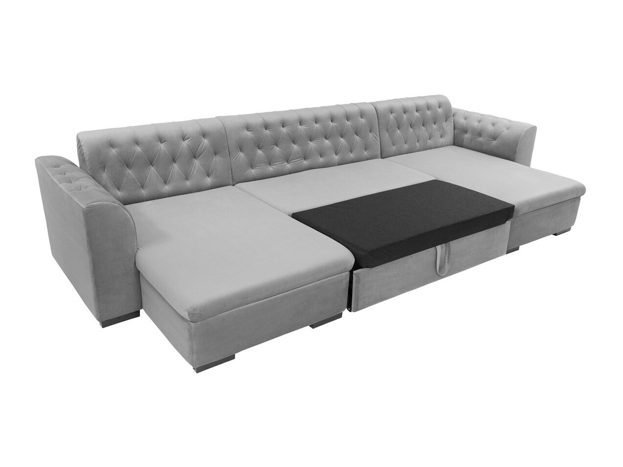 Chesterfield sarokkanapé Comfivo 255 (Magic Velvet 2250 + Senegal 825)