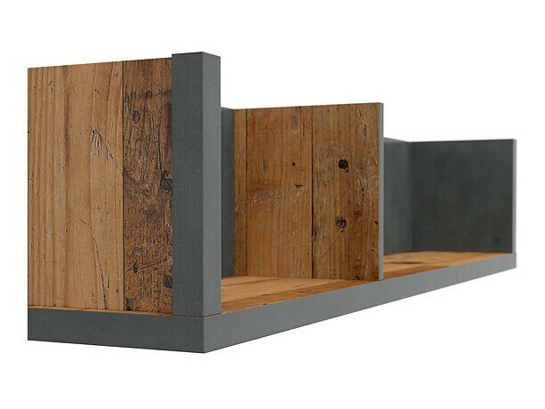 Fali polc Belsera 109 (Barna + Matera szürke)