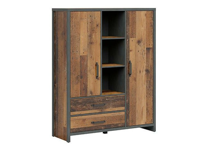 Könyvespolc Belsera 107 (Barna + Matera szürke)