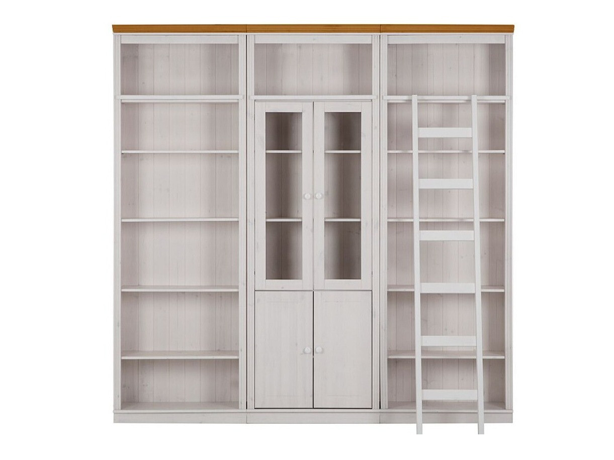 Polc szett Saltoro 126 (Fehér + Mézes tölgy)