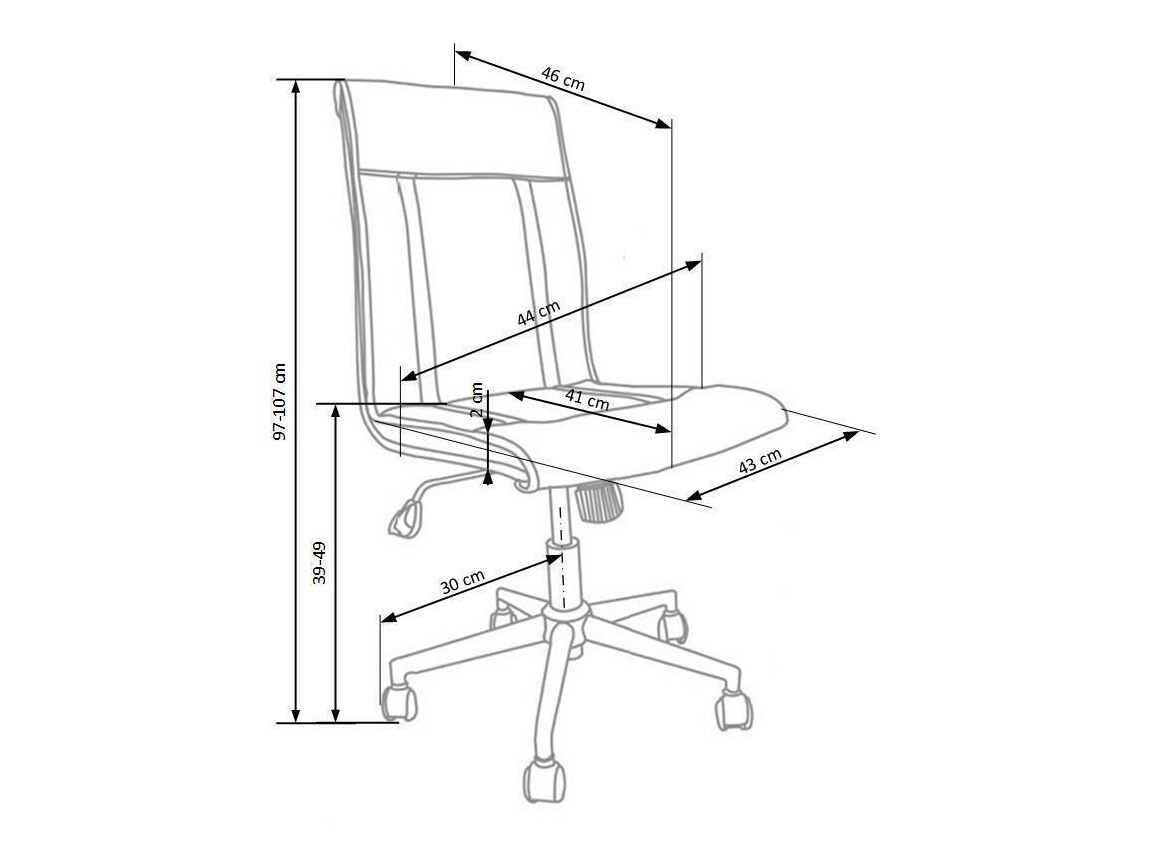 Irodai szék Houston 434 (Fehér)