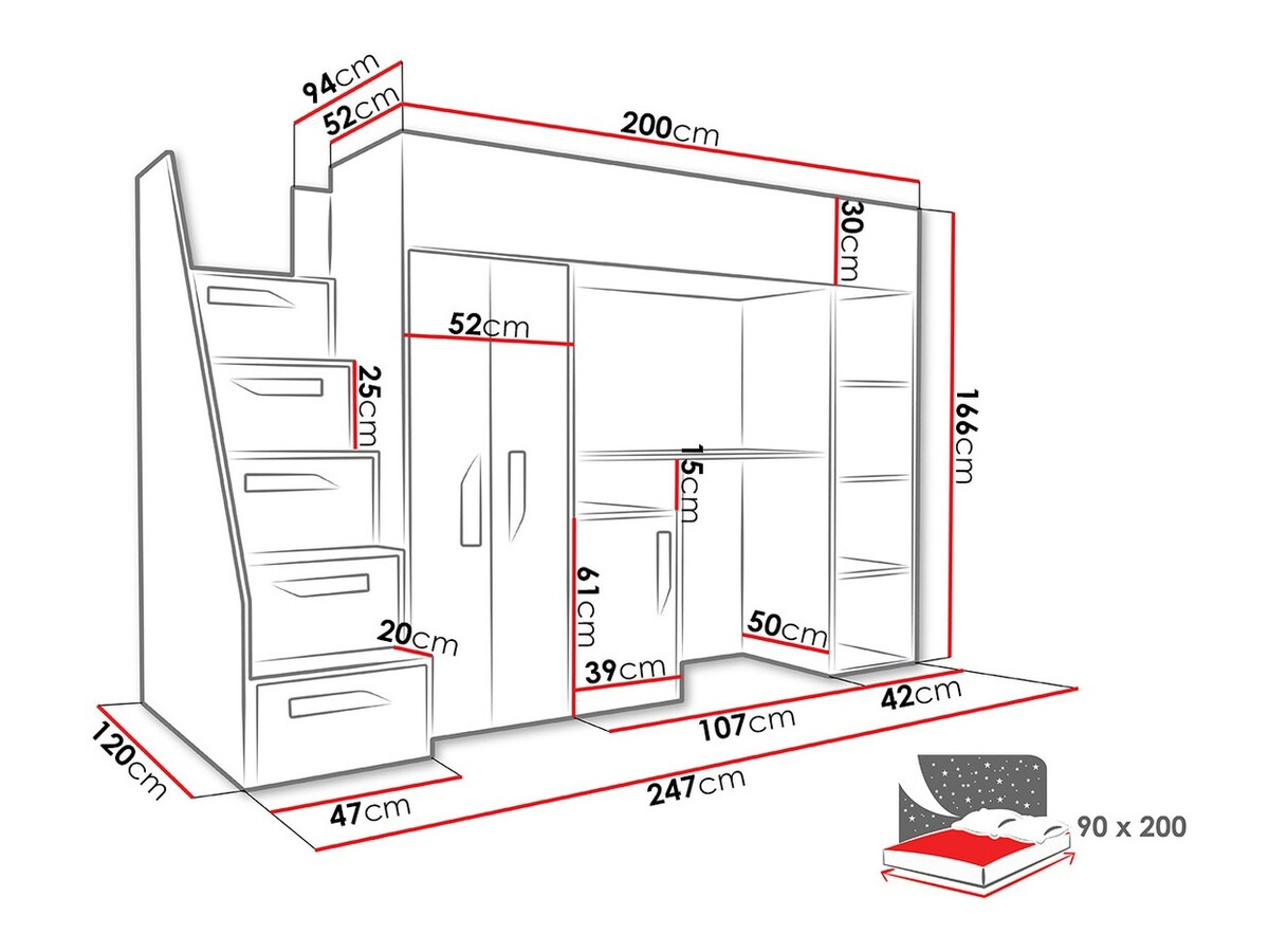 Galériaágy Hartford 192 (Fehér + Fényes fehér)