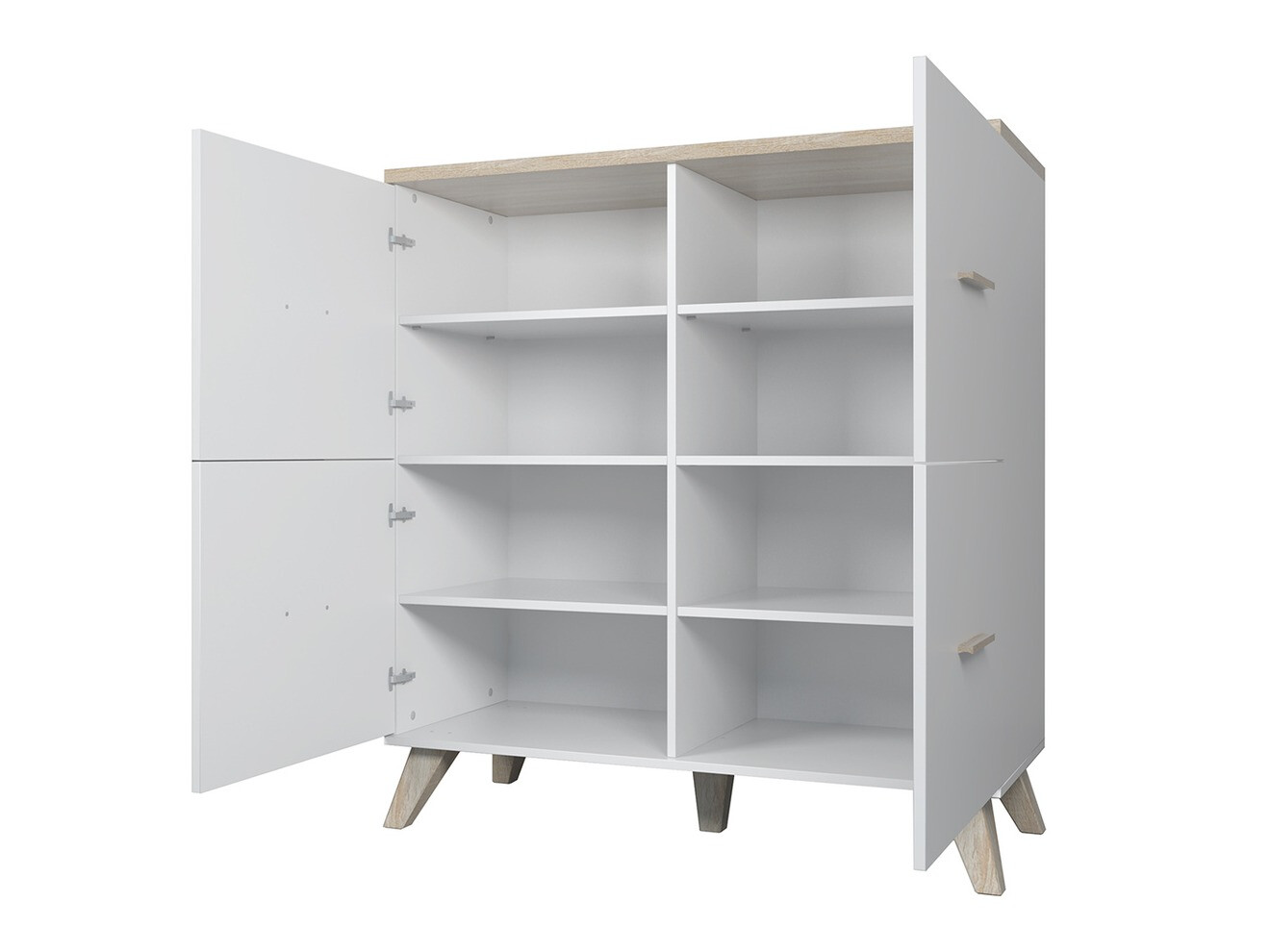 Nappali szett Larfloi 113 (Wotan tölgy + Fekete)