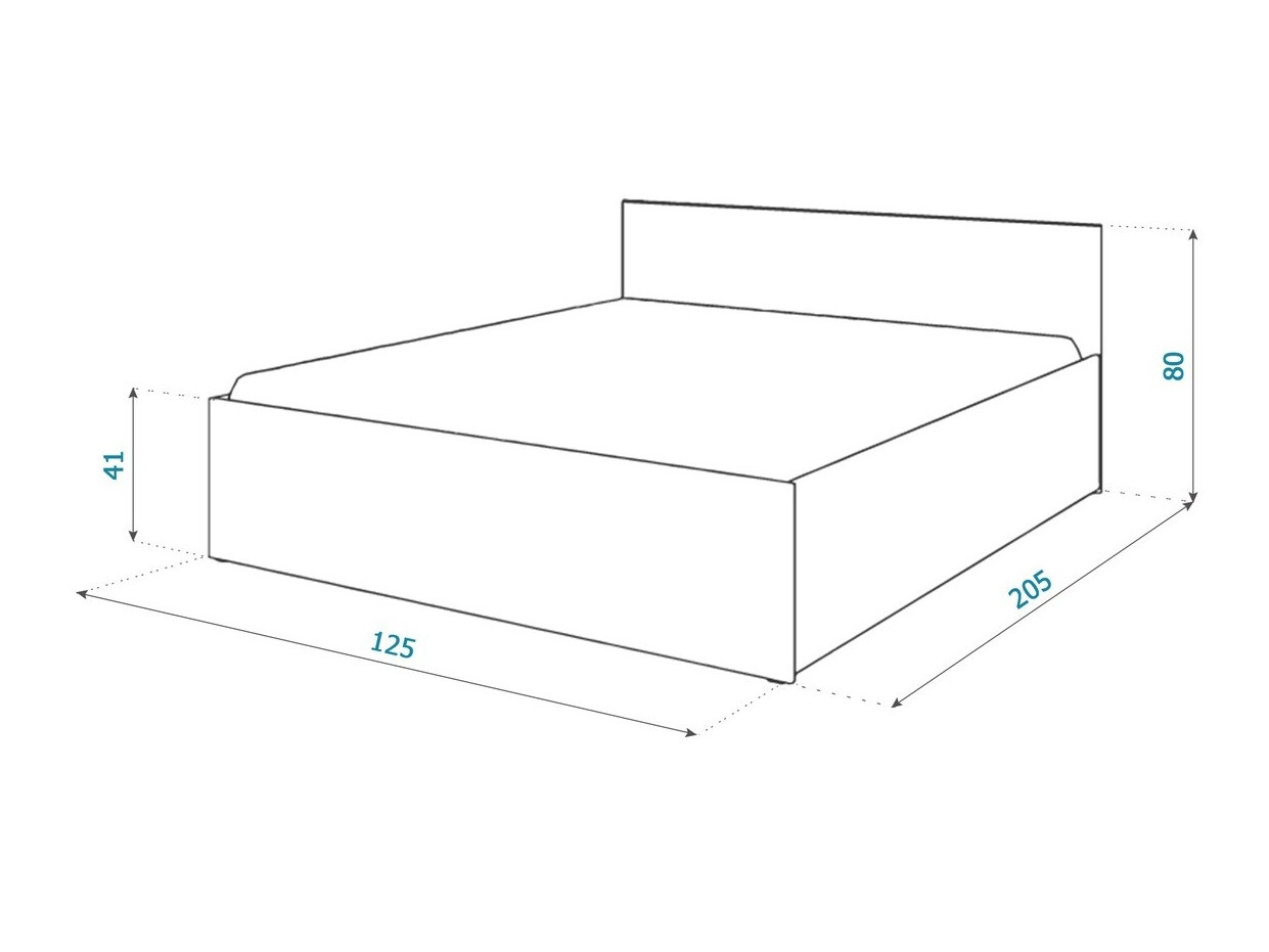 Ágy Aurora 157 (Fehér)
