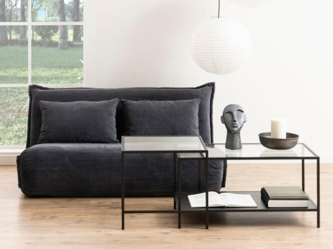 Dohányzóasztal szett Norsica Sevferi 189 (Fekete)