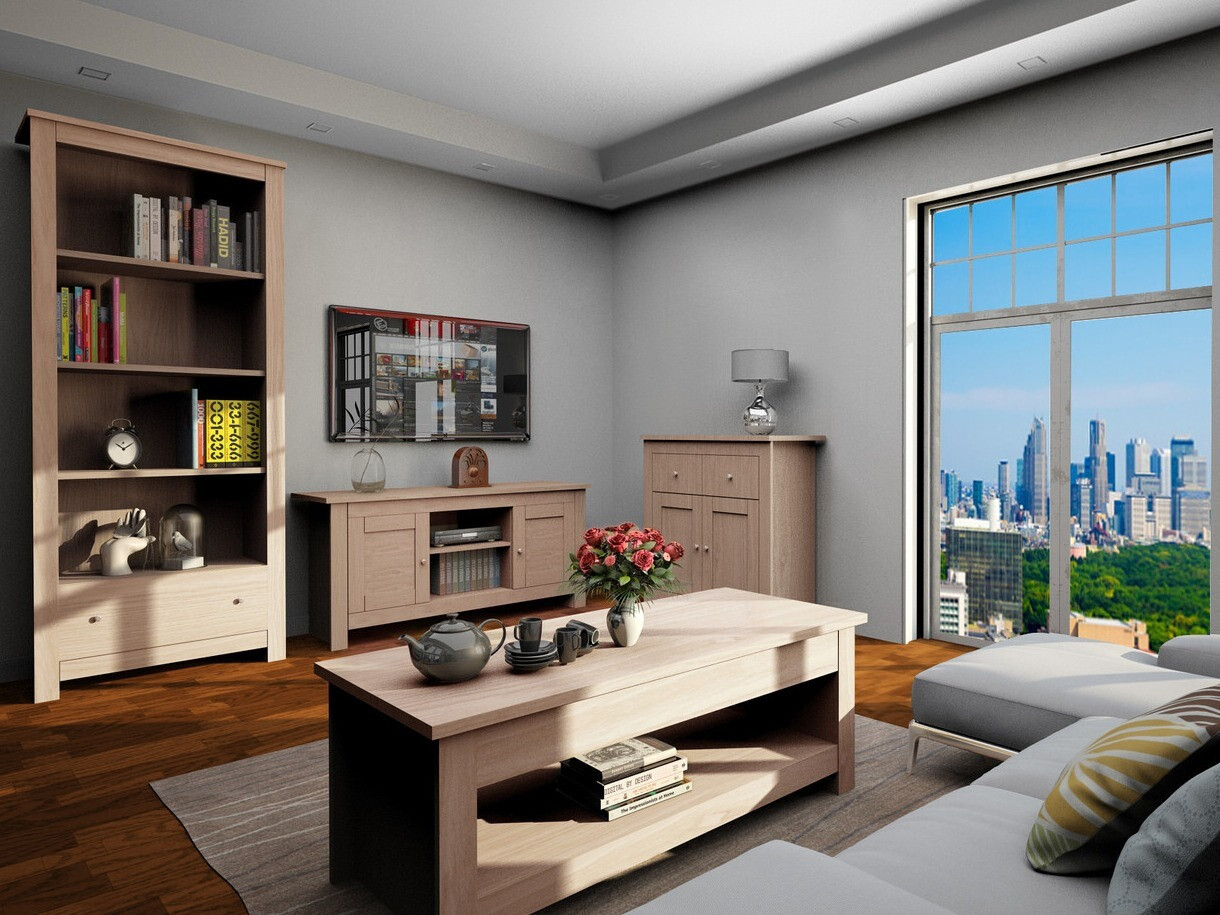 TV-állvány Denton 1428 (Tölgy)