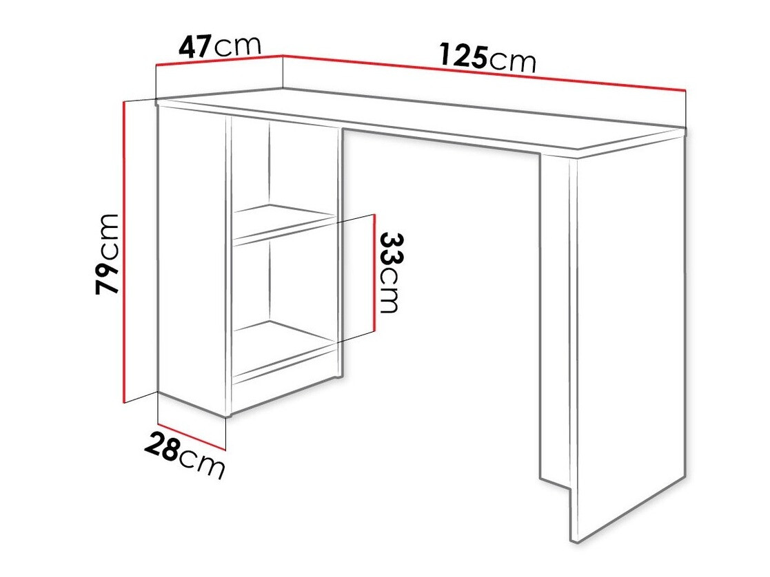 Íróasztal Dover 113 (Sonoma tölgy)