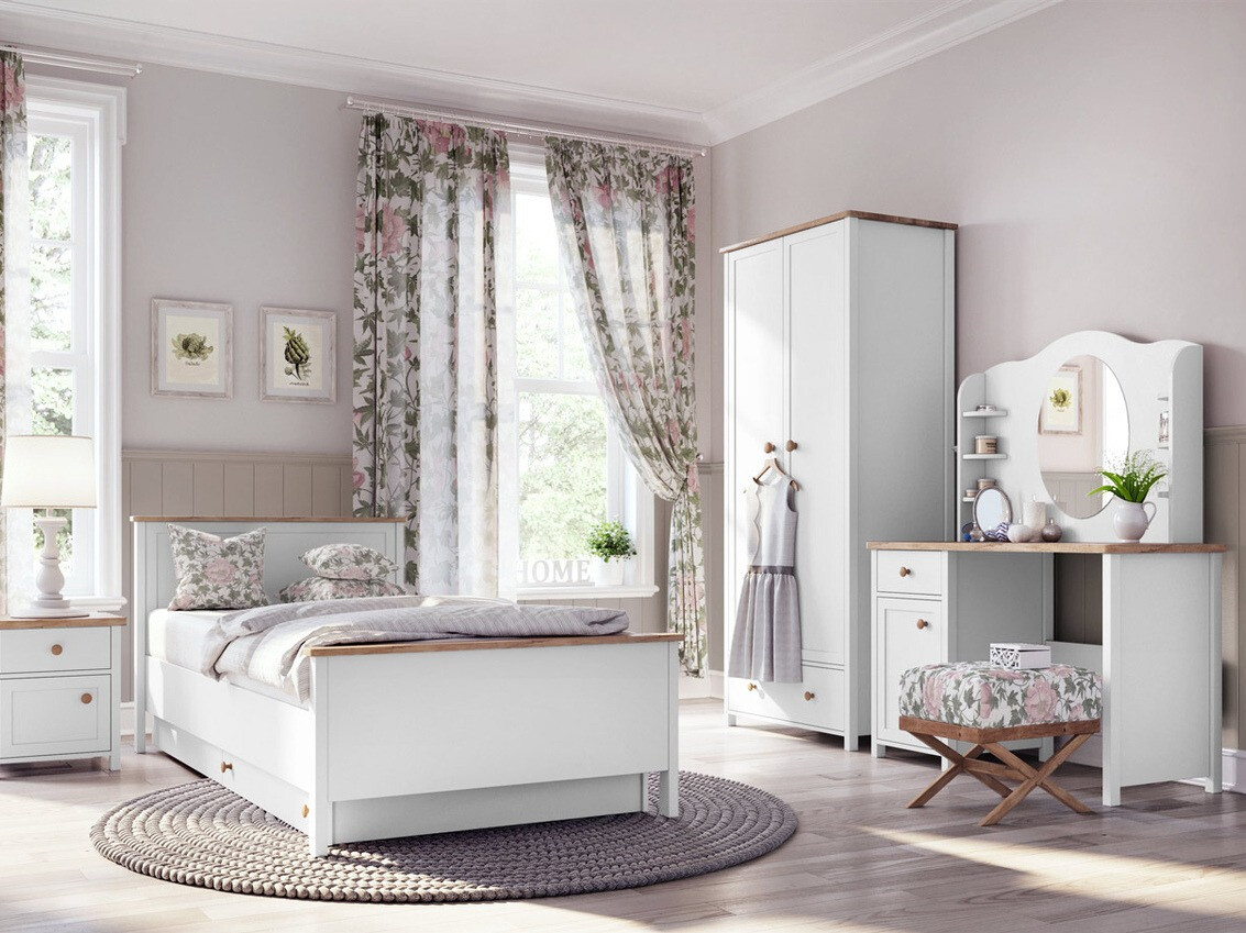 Íróasztal Romelbo 139 (Fehér + Tölgy)