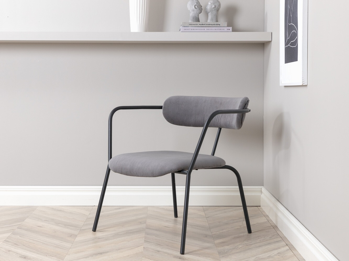 Szék Dallas 1711 (Szürke + Fekete)