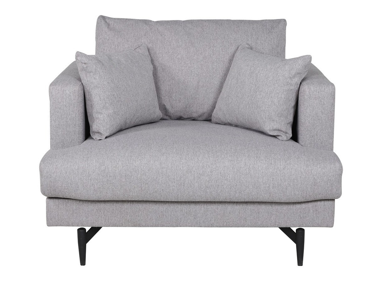 Fotel Dallas 1703 (Világosszürke + Fekete)