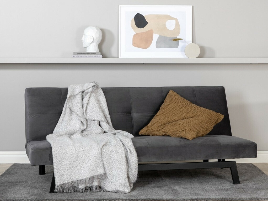 Kanapéágy Dallas 1710 (Sötétszürke + Fekete)