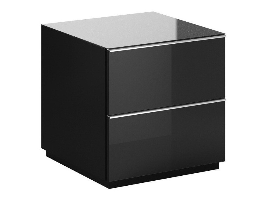 TV-állvány Fervese 109 (Fekete + Fényes fekete)