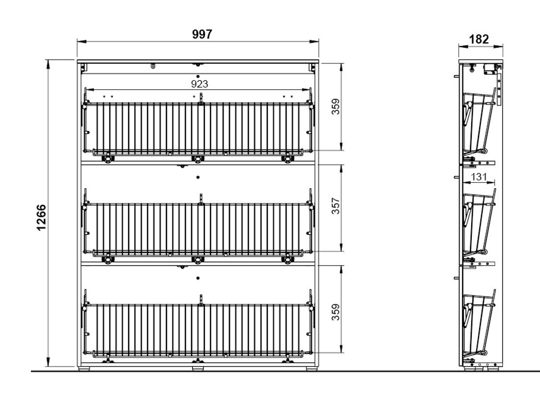 Cipőtároló Felelmo 102 (Fehér)