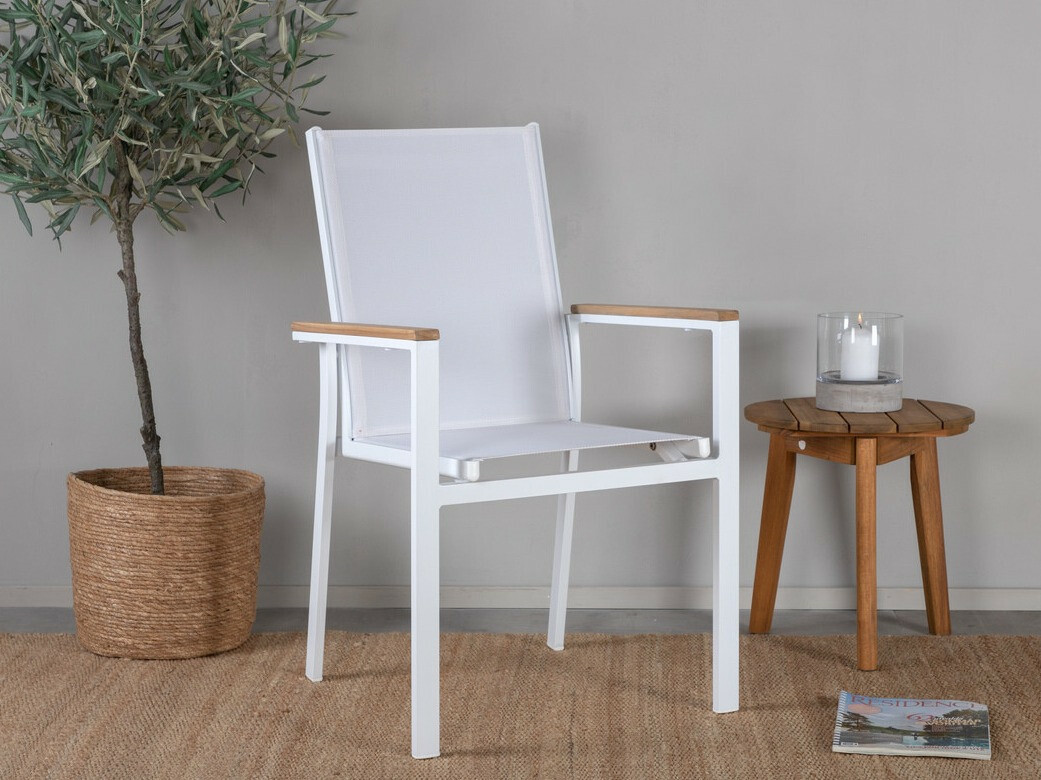 Kerti szék Dallas 2825 (Fehér + Barna)