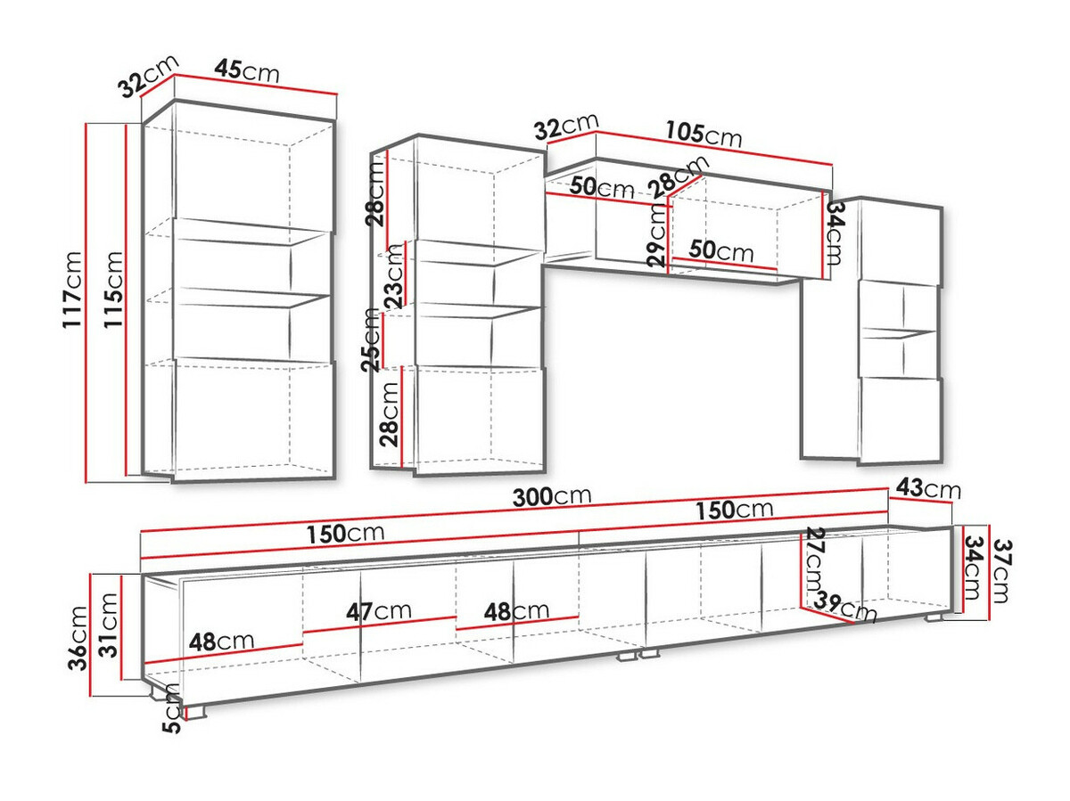 Nappali szett Tivdalu 109 (Arany tölgy)