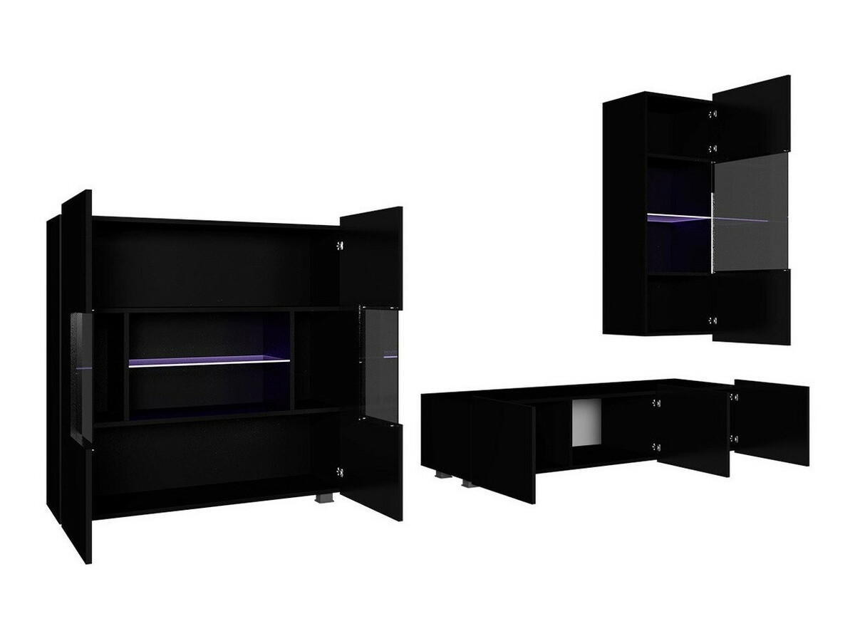 Nappali szett Tivdalu 111 (Fehér + Fényes fehér)