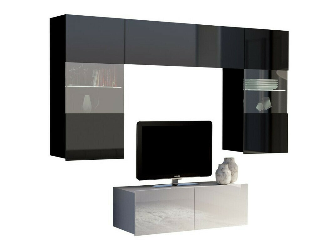 Nappali szett Tivdalu 114 (Fehér + Fekete)