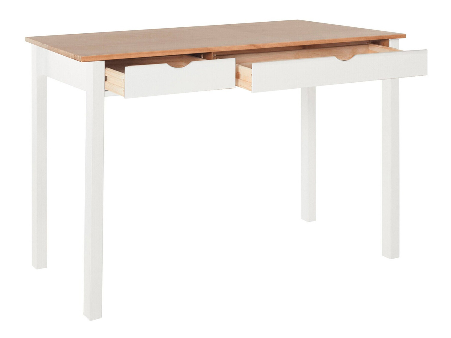 Íróasztal Denton 136 (Fehér + Világos fa)