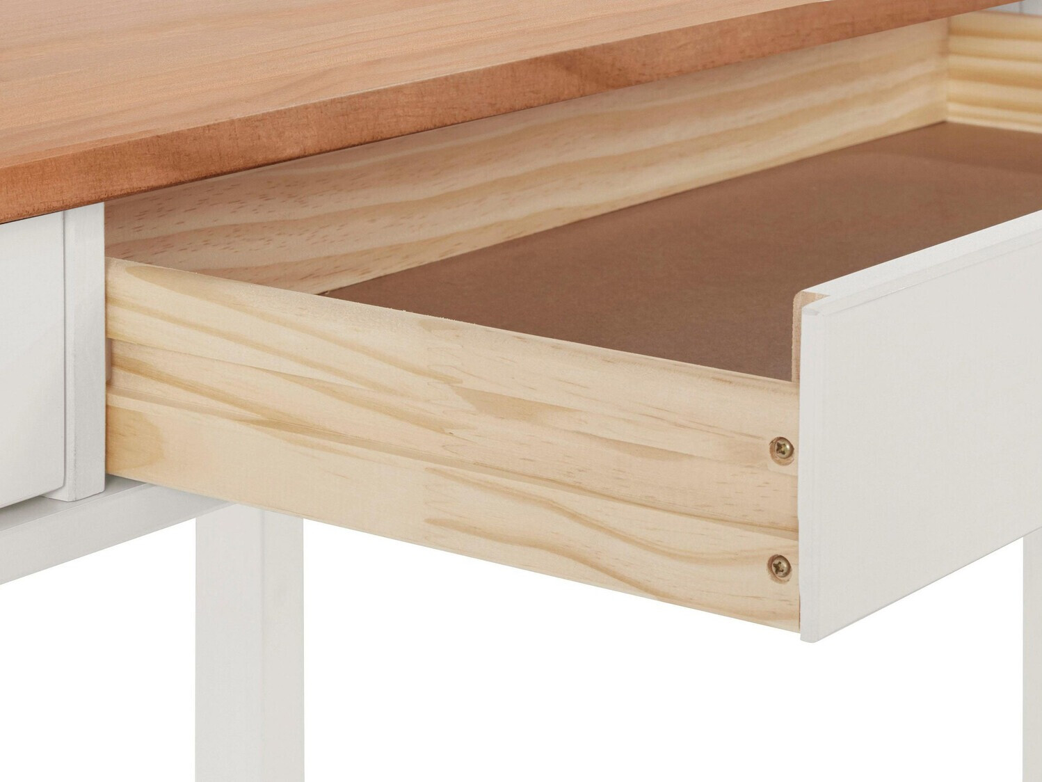 Íróasztal Denton 136 (Fehér + Világos fa)