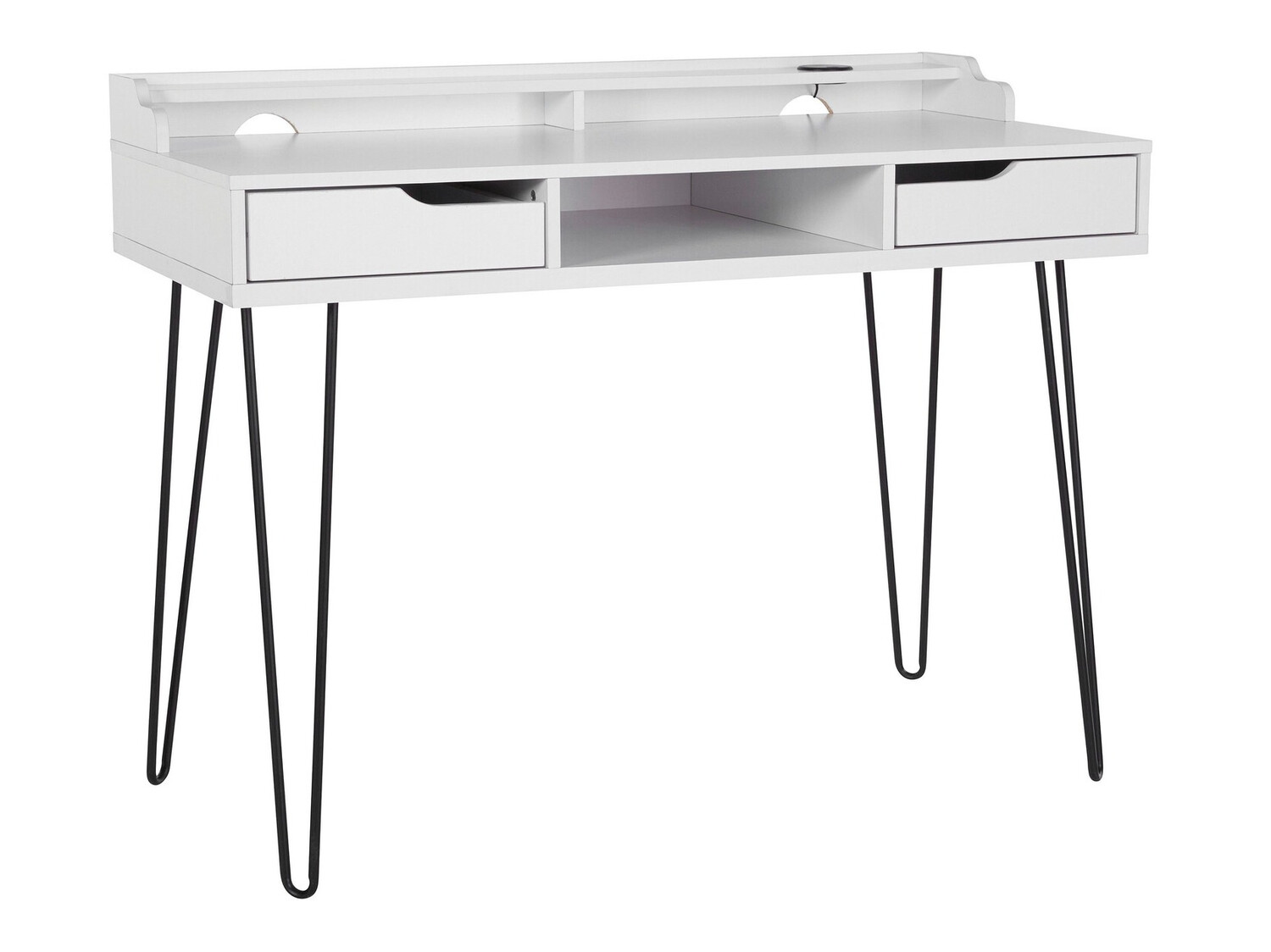 Íróasztal Denton 188 (Fehér + Fekete)