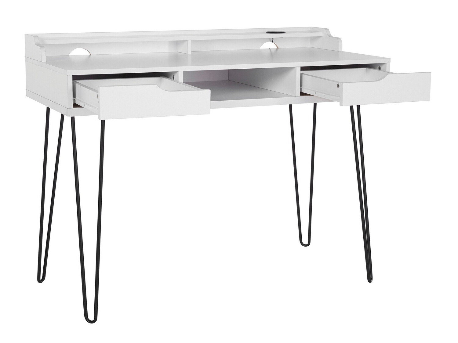 Íróasztal Denton 188 (Fehér + Fekete)