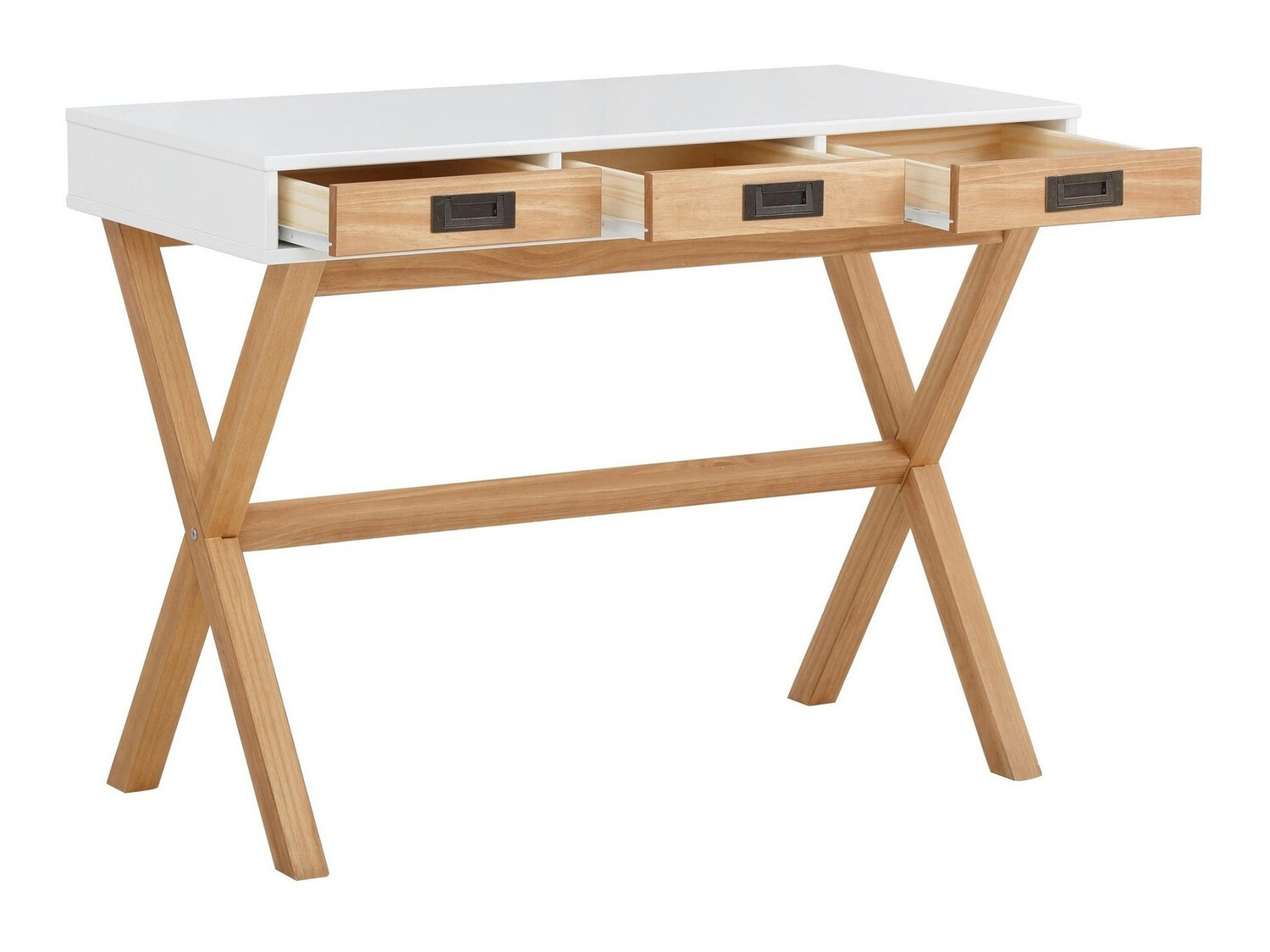 Íróasztal Denton 209 (Fehér + Fenyő)