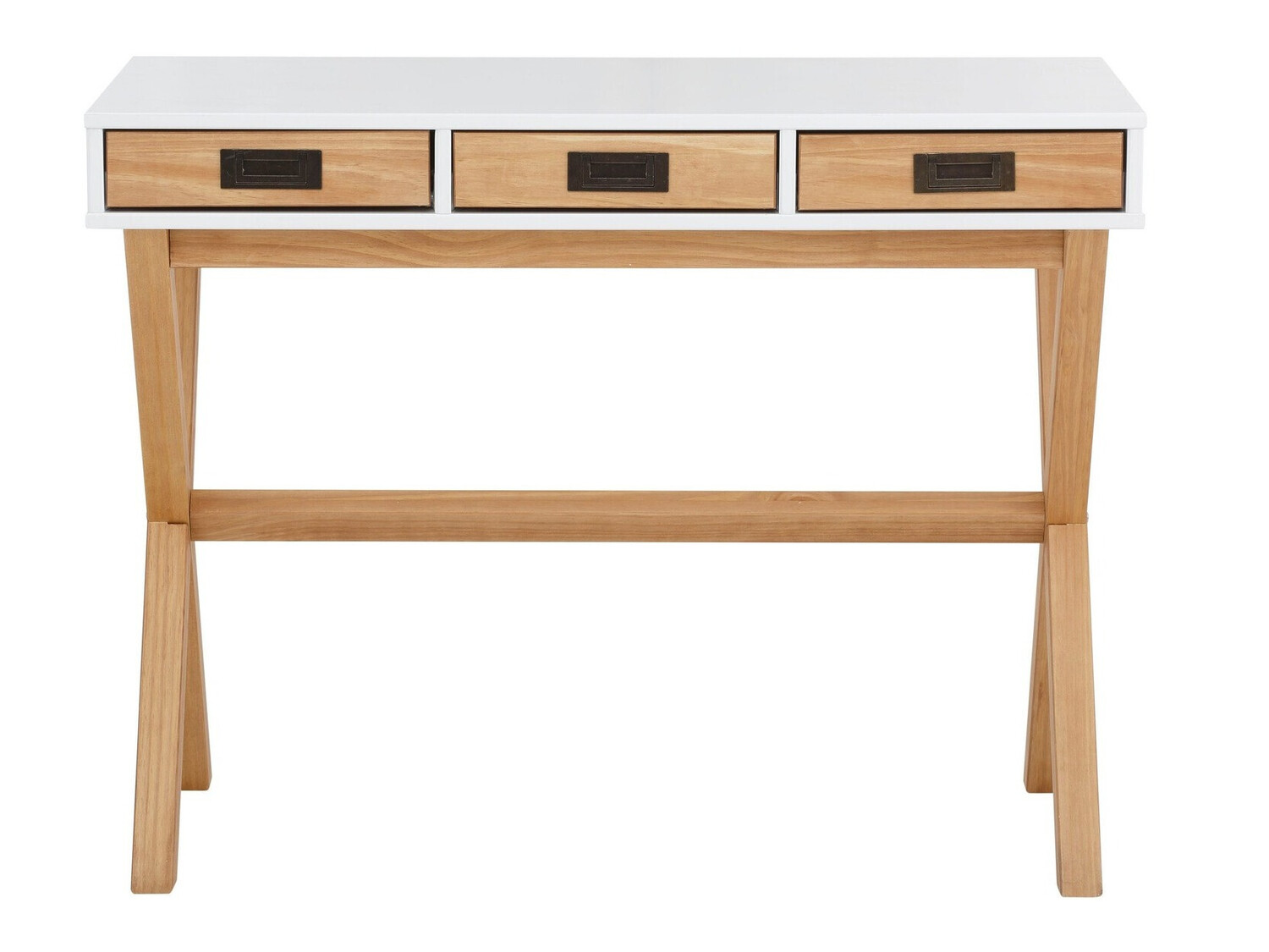 Íróasztal Denton 209 (Fehér + Fenyő)