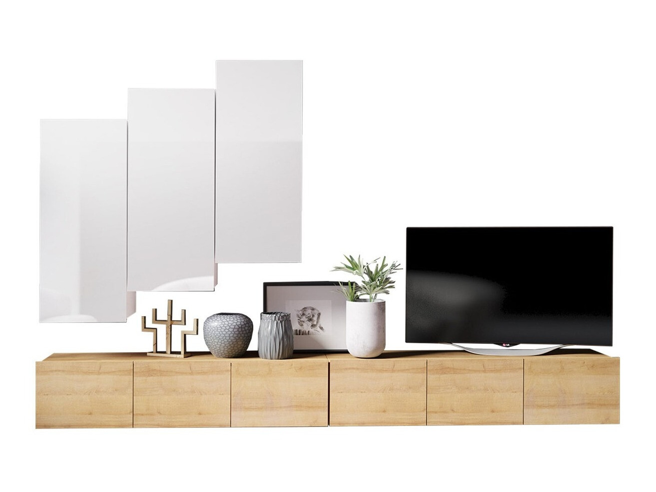 Nappali szett Remus XX (Arany tölgy + Fehér)