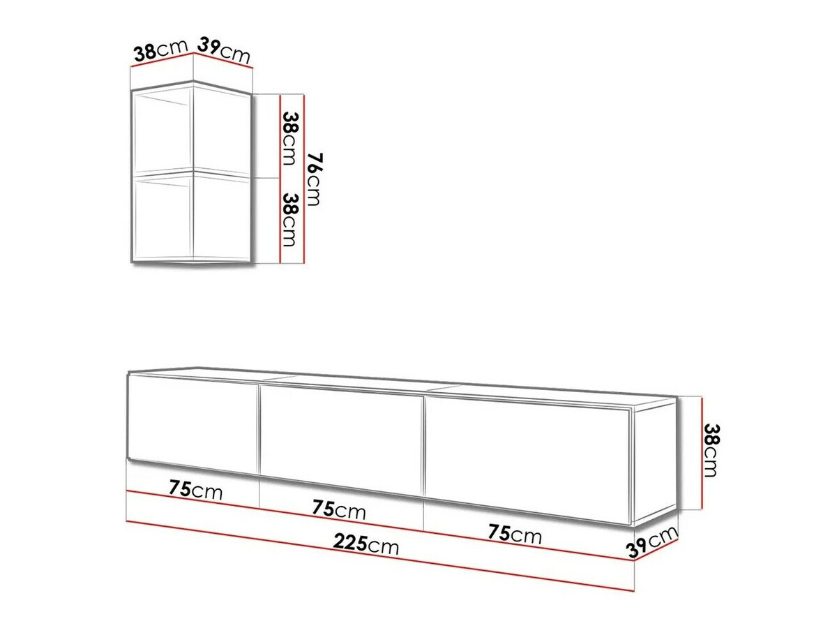 Nappali szett Corbele 112 (Fehér)