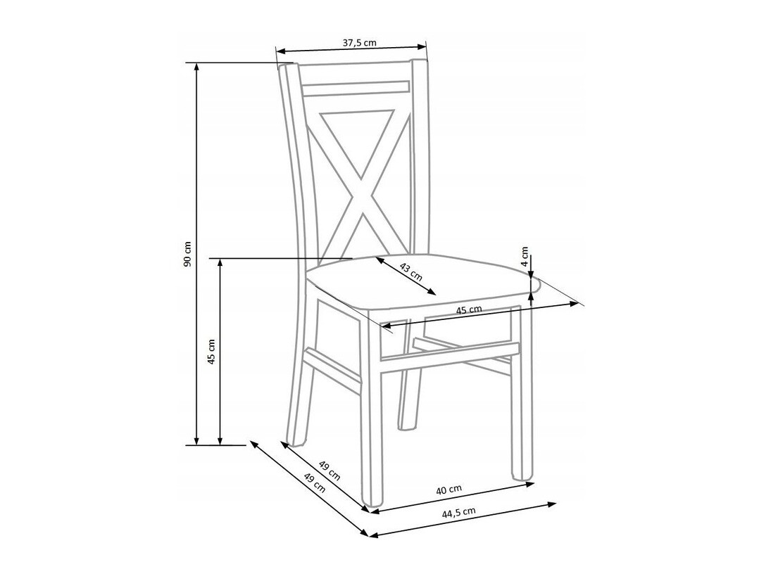 Szék Houston 593 (Sonoma tölgy + Bézs)