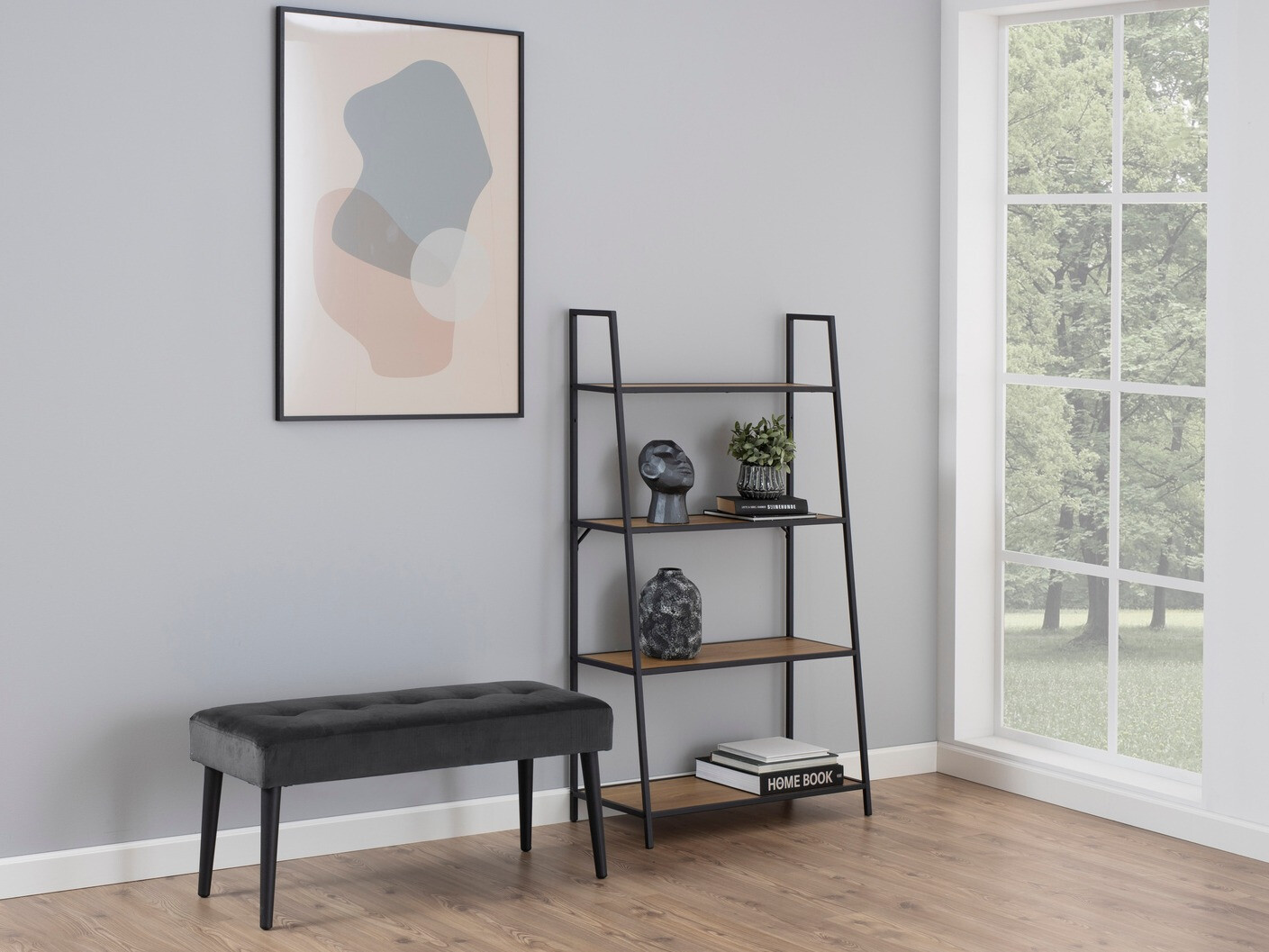 Kárpitozott pad Norsica 326 (Szürke)