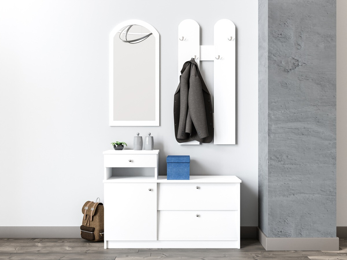 Előszoba garnitúra Murrieta 117 (Fehér)